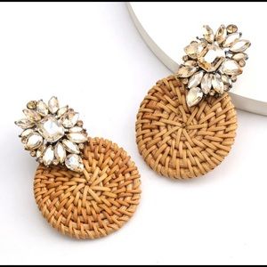Rattan Rivalry Statement Earrings